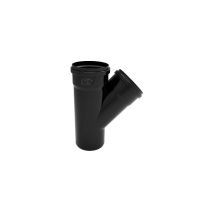 Derivazione phono black 45° mf diam. 40/40 – PVC nero – Certificazione acustica 14 dB – Giardino e piscine