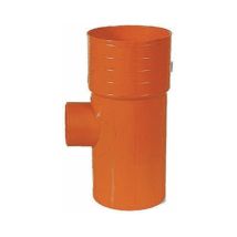DERIVAZIONI 87° RIDOTTE IN PVC ROSSO Diam. 100 x 50