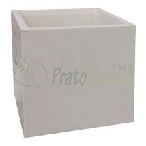 Deroma - Millennium - Florero cubo 25 cm perla