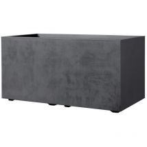 Pflanzkasten Millenium Kunststoff anthrazit 79 x 39 x 39 cm Blumenkasten - Deroma
