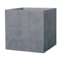Deroma Pflanzkasten Quadro Millenium 49 X 49 X 49 Cm, Aschgrau Blumenkasten