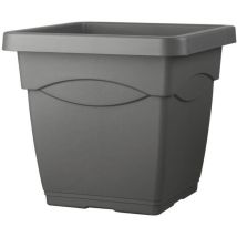 Deroma Pot De Fleurs Carre Day R Anthracite - Coloris Gris Anthracite - 38cm