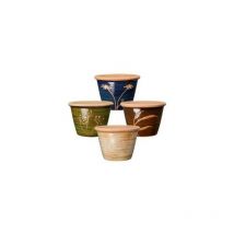 Deroma Vasi Wild Herbs 35cm Mix Colori In Terracotta