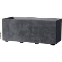 Vaso cassetta Millennium Colore Antracite-Vaso fioriera Misura 59x25x25 - Deroma