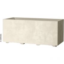 Vaso cassetta Millennium Colore Perla-Vaso fioriera Misura 59x25x25 - Deroma