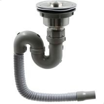 Siphon Universel Siphon Anti-odeurs Sifon - Avec 1 Jeu De Joints Et Un Manchon En Caoutchouc - Siphon Tubulaire