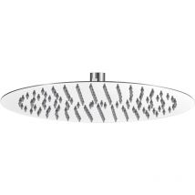 Derw Max - Großer Regenduschkopf (30 x 30 cm), 12 Zoll Edelstahl runder Brausekopf, selbstreinigend, Chrom
