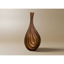 Derya - Vase goutte en polyrésine imitation bois H45 cm derya