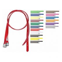 Taglia unica, Marron foncé: Supports en biothène avec boucles en acier inoxydable de différentes couleurs