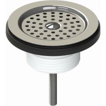 Lb Plast - Desagüe Ø70 con salida 1'1/4 y tornillo 70 mm l.b. plast D518 Acero