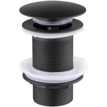 Macaron - Tapón de drenaje de primera calidad, color negro mate, tapón de drenaje Clickwaste con cerradura