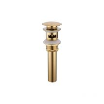 Aiperq - Desagüe para fregadero de latón cepillado dorado y accesorios - Eliminación de aguas residuales, trimec