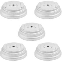 Desbrozadora de aluminio (paquete de 5) con cubierta de aluminio, diseño portátil y extraíble.