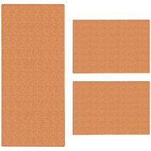 Descente de lit Sisal Sylt 3 pièces Terre 1 tapis: 67 x 250 cm + 2 tapis: 67 x 140 cm
