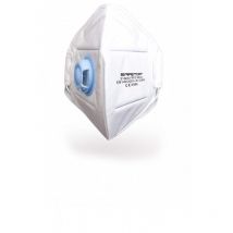 Safetop - Mascarilla vertical desechable con válvula de exhalación FFP2NR (12 unds)