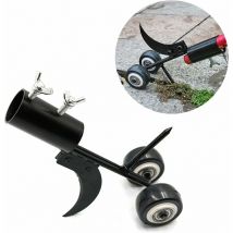DéSherbeur Manuel avec Roues, 2-en-1 Arracheur de Mauvaises Herbes d'extraction de Portable Désherbeur de Jardin Portatif Rasoirs de Jardinage avec