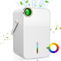Coocheer - Déshumidificateur haute efficacité amélioré, fonctionnement silencieux, 7 lumières de couleur, arrêt automatique, déshumidification et