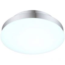 Globo - Plafonnier led blanc chaud plafonnier rond cuisine led, aluminium, 9W 850lm blanc chaud, DxH 25x8,3 cm