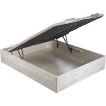 Canapé abatible Pikolin design color glaciar de madera con tapa doble y cubeta única de alta resistencia 160x190