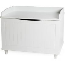 Wondermake - Dekorative Truhe Spielzeugtruhe mit Deckel aus Holz Wäschetruhe Spielzeugkiste Holztruhe Holzkiste Aufbewahrungstruhe, 73,5 x 51,5 x 57