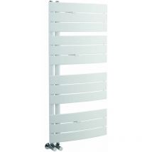 Elgin - Moderner Handtuchheizkörper 1080mm x 550mm in Weiß - Hudson Reed