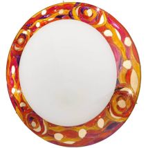 Serena Glas dekorative Unterputz-Deckenleuchte 4 Licht 24 Karat Gold - Kolarz