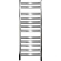 Ecd Germany - Design Badheizkörper Tharr - 500 x 950 mm - Chrom - Designheizkörper Paneelheizkörper Flachheizkörper Heizkörper Handtuchwärmer
