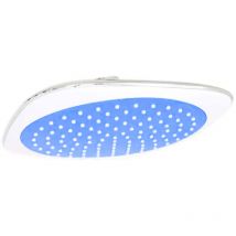 Sanlingo - Design Douche de pluie Pomme de douche 20x20 cm Bleu Blanc Chrome