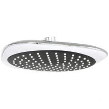 Sanlingo - Design Douche de pluie Pomme de douche 20x20 cm Noir Blanc Chrome