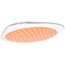 Sanlingo - Design Douche de pluie Pomme de douche 20x20 cm Orange Blanc Chrome