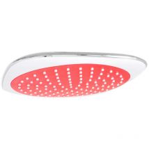 Sanlingo - Design Douche de pluie Pomme de douche 20x20 cm Rouge Blanc Chrome