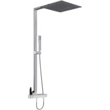 Design Duschsäule Bernstein NT6705C mit Thermostat inkl. Duschschlauch und Handbrause Duschkopf 35x35cm