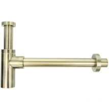 Tecuro - design Flaschensiphon Rohrgeruchsverschluss - Messing bronziert