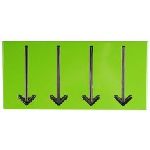 Design guardaroba da parete vestiti portachiavi ganci pieghevoli argento -verde B990817L -052