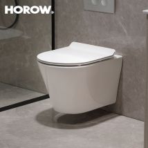 Hänge Toilette Randlose Wc Mit Nano-beschichtung Lotus-effekt Soft Close Sitz -superspin-einloch-spülung