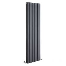 Sloane - Design Heizkörper (Vertikal) 1600mm x 472mm (Doppellagig) in Anthrazit - Hudson Reed