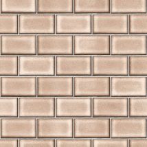 Design Id - Subway Tile Peach Vinyl Wallpaper Paste The Wall Kitchen Bathroom