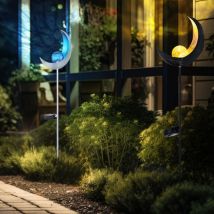 Design led lumière solaire éclairage extérieur décoration prise lampe design lune