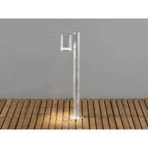 Konstsmide - Design led Wegeleuchte aus Stahl, Downlight Höhe 70cm, Silber