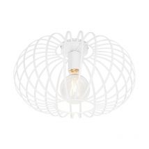 Qazqa - Design ceiling lamp white 39 cm - Johanna - White