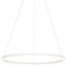 Qazqa - Design Pendant Light White 80 cm Incl. led 3-Step Dimmable - Anello