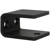 Design-Stahl-Geländer - Ersatz-Halter - Rechteckig - Schwarz