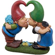 Garden gnome Statua - Kiss And Tell Lover Gnomi - Prato gnome - Design Toscano