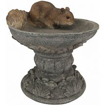 QM231341 Statua di Hunter, Lo Scoiattolo dei Boschi, Multicolore, 19x18x19 cm - Design Toscano