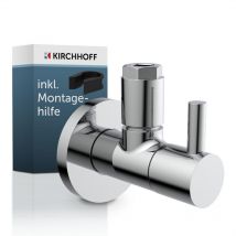 Kirchhoff - DEV-5WK Eckventil, 1/2'AG x 10 mmQ, mit Rosette