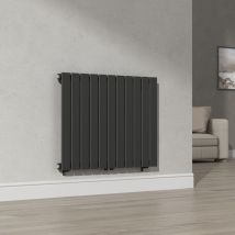 [neu.haus] - Designheizkörper Nore Schwarz 60x80cm Einlagig 616W