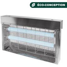 JVD - Désinsectiseur Inox standard LED couvrant jusqu'à 80m2 - Matériel professionnel