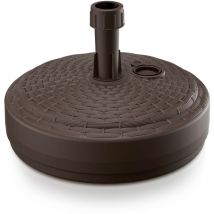 Base d'Appoggio per Ombrellone da Giardino Supporto Pali con ø max.2,6cm da Riempire con Sabbia, Ghiaia & Acqua Polyrattan Portombrellone Spiaggia