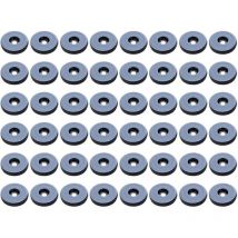 Irisfr - Ahlsen Deslizadores para muebles, juego de 48 deslizadores redondos de teflón para muebles, almohadillas deslizantes antivibración para