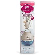 Désodorisant voiture Cristalinas – 6 ml – Parfum Bébé – Clip pour grille de ventilation – Bleu, Bois